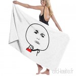 artyly Personne Triste Serviette de Bain Wrap Microfibre draps Doux Serviette de Plage pour Hommes/Femmes  80x130 cm - B07VPFXYHP